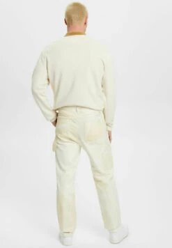 ESPRIT Gemusterte Mit Geradem Bein - Trousers - Beige -Esprit Sales Store 003313848d4a4420b211a57d70d1abd9