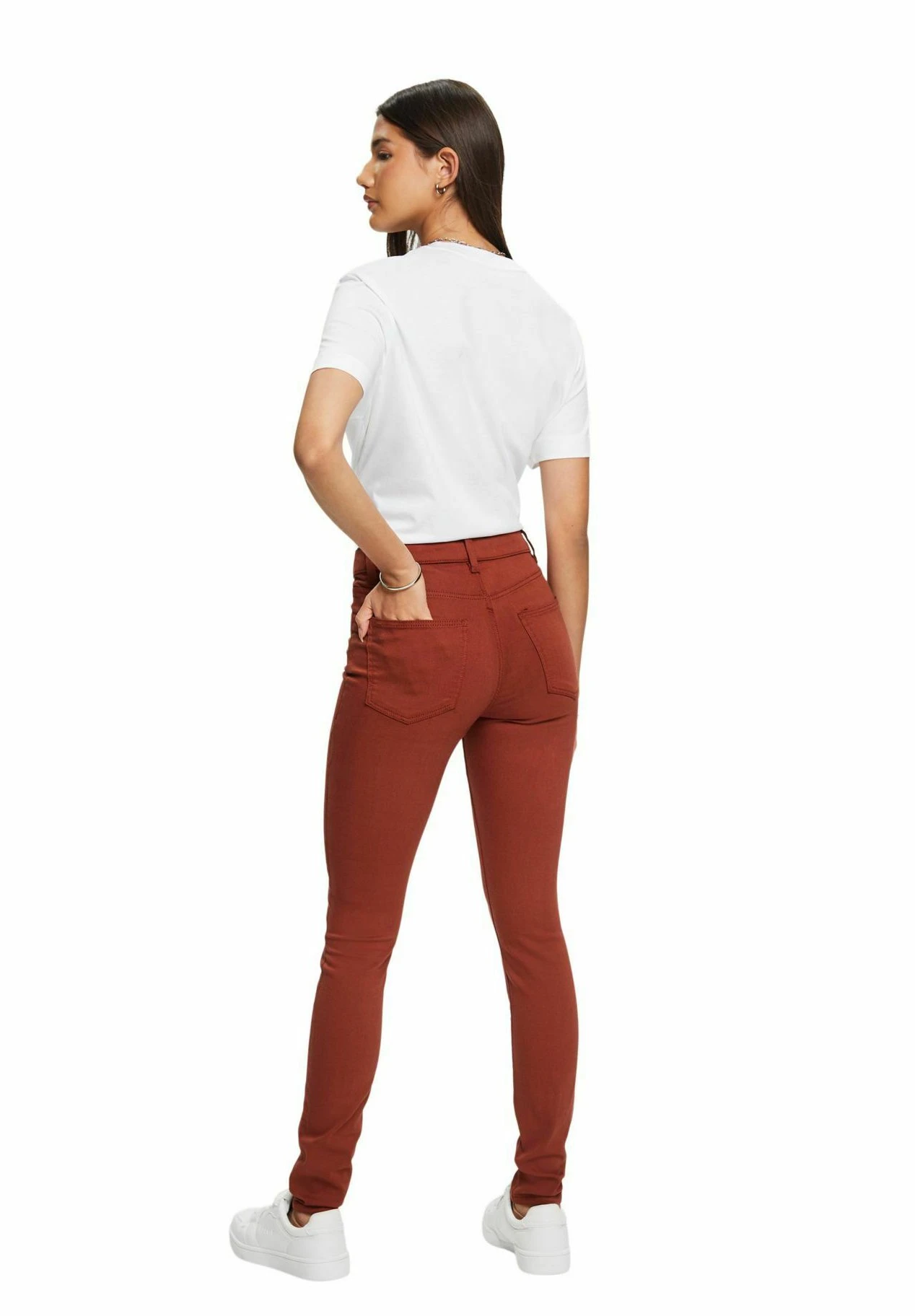 Edc By Esprit Trousers - Rust Brown 8 Edc By Esprit Trousers - Rust Brown - Image 8
