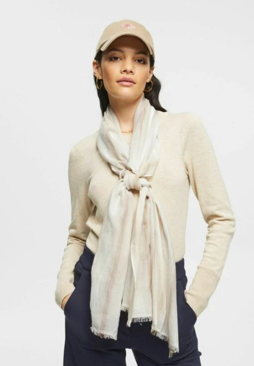 ESPRIT Scarf - Beige -Esprit Sales Store 045b4088bef04c808b69a0c86e6b2fea