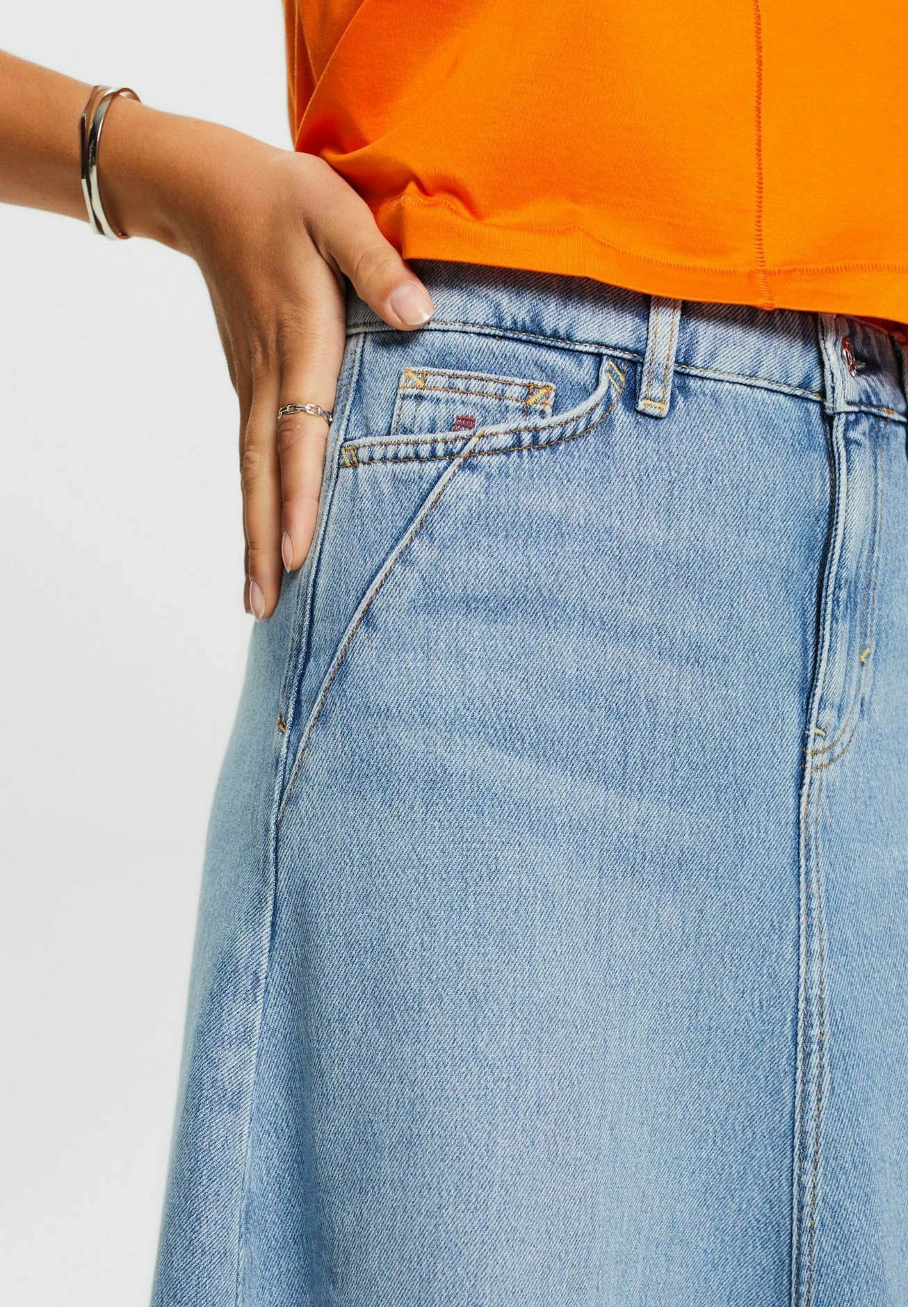 ESPRIT A-Line Skirt - Blue Medium Washed New 6 ESPRIT A-Line Skirt - Blue Medium Washed New - Image 6