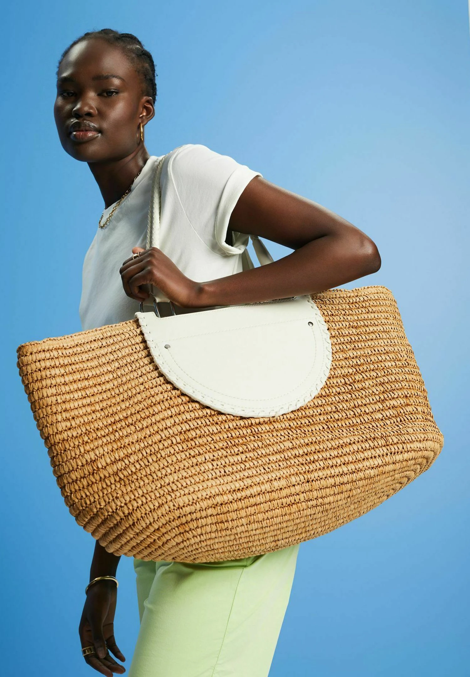 ESPRIT Tote Bag - Off White 1 ESPRIT Tote Bag - Off White