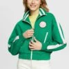 ESPRIT Cropped- Training Jacket - Emerald Green