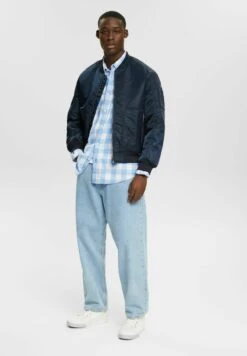 Edc By Esprit Regular Fit - Shirt - Bright Blue -Esprit Sales Store 060290aebc4147dcbd4ea65b76867a3d