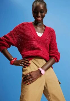 Edc By Esprit V-Ausschnitt - Jumper - Dark Red 16 Edc By Esprit V-Ausschnitt - Jumper - Dark Red -Esprit Sales Store 080bcb8b3ac3413ca1772d26819f82a2