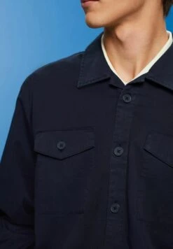 ESPRIT Mit Zwei Brusttaschen - Shirt - Navy -Esprit Sales Store 084f2c53939f435e92b8171193d5bf82