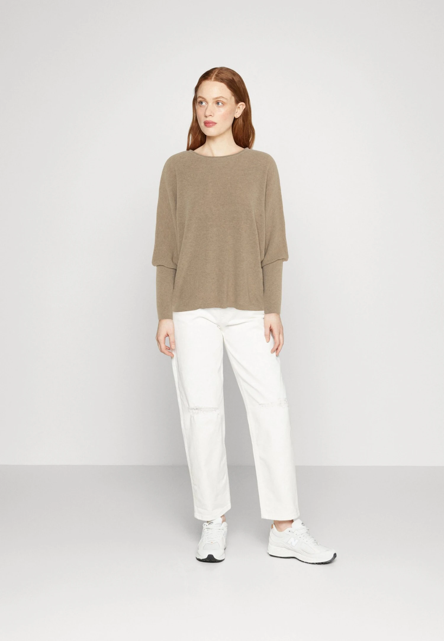 ESPRIT Badwing Roundneck - Jumper - Sand 2 ESPRIT Badwing Roundneck - Jumper - Sand - Image 2