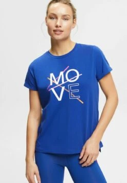 Print T-Shirt - Bright Blue