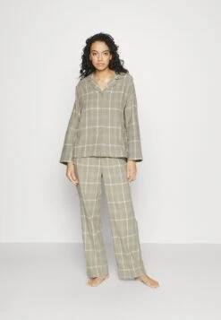 ESPRIT Flannel Check - Pyjamas - Light Khaki