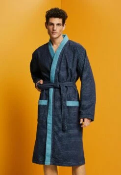 ESPRIT Mit Strukturstreifen - Dressing Gown - Navy Blue -Esprit Sales Store 0bcc791f54134371b22ea62423a6410f