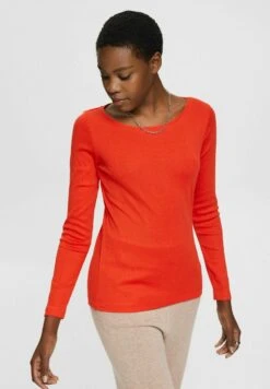 ESPRIT Long Sleeved Top - Red -Esprit Sales Store 0f40d4133c5640a8a234fab2ad3bfa90