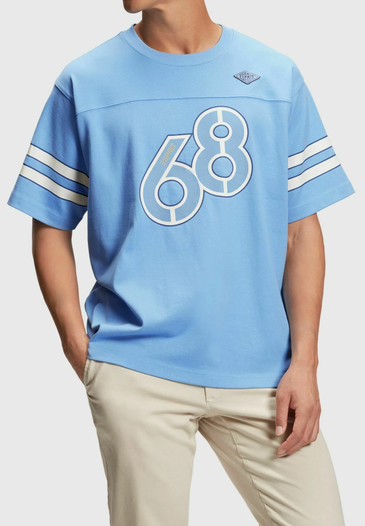 ESPRIT Mit Grafik-Print UndÄrmeln - Print T-Shirt - Light Blue Lavender 1 ESPRIT Mit Grafik-Print UndÄrmeln - Print T-Shirt - Light Blue Lavender