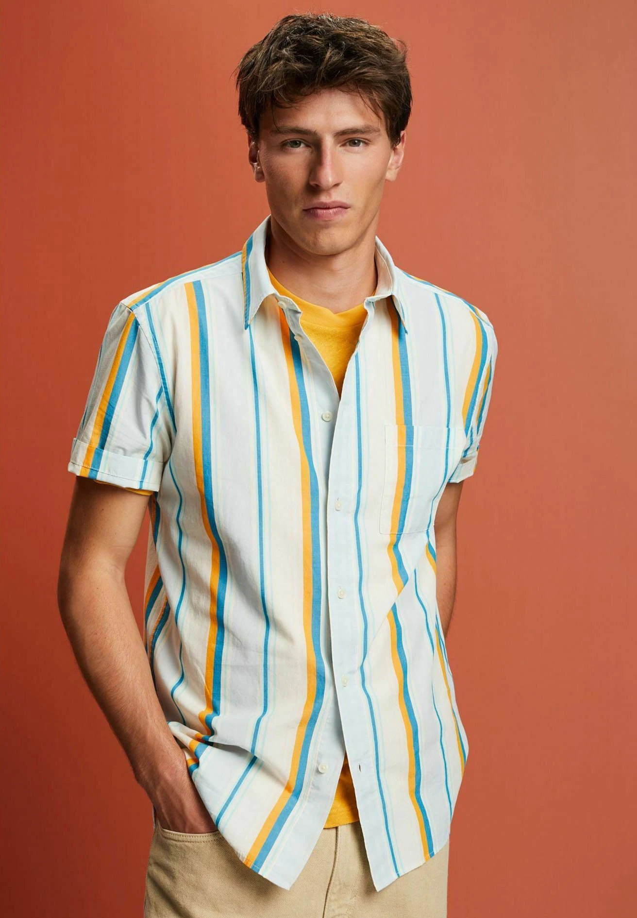 Edc By Esprit Shirt - Turquoise 7 Edc By Esprit Shirt - Turquoise - Image 7