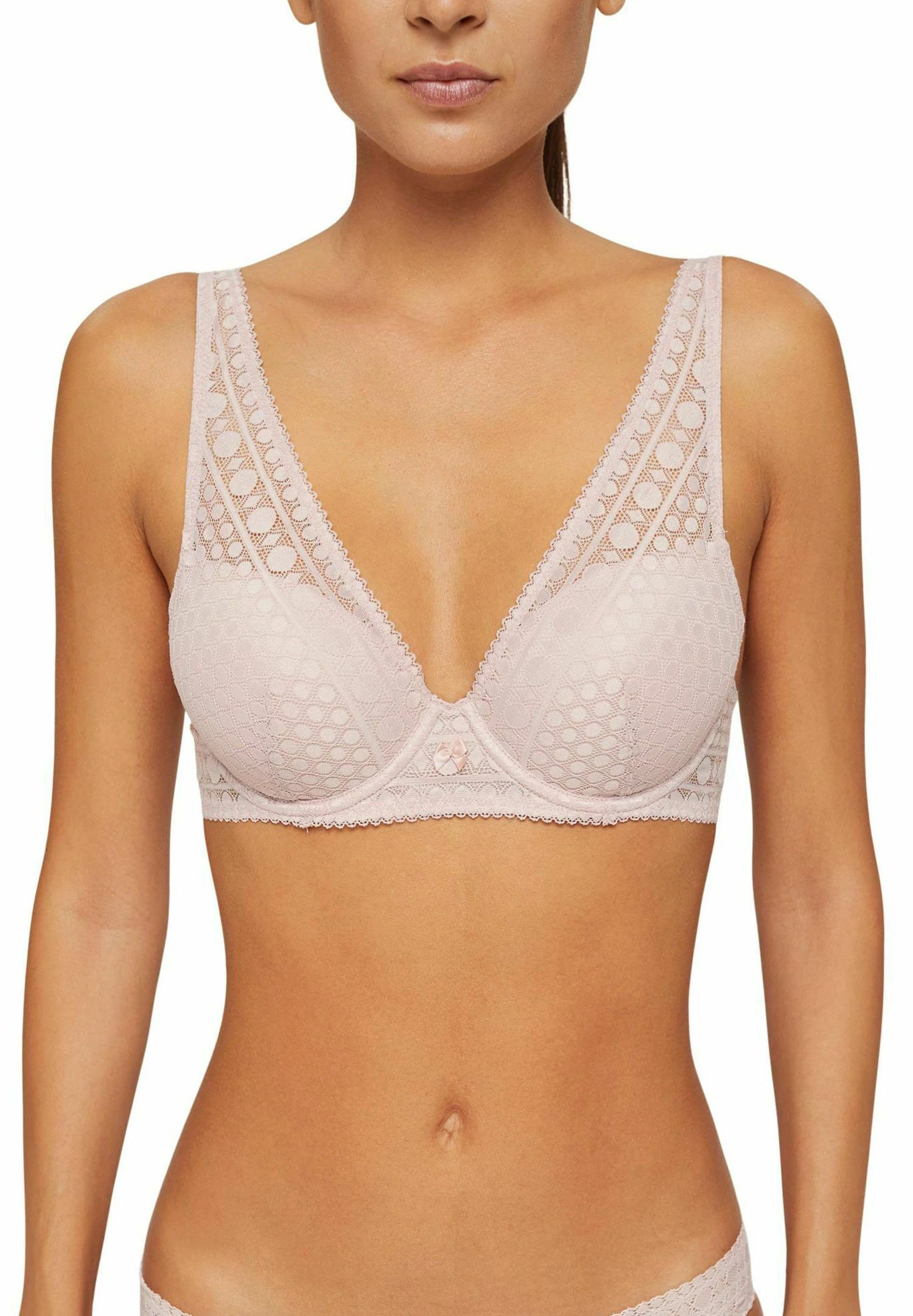 ESPRIT Modern Classic Padded High Apex - Underwired Bra - Old Pink 1 ESPRIT Modern Classic Padded High Apex - Underwired Bra - Old Pink
