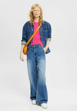 ESPRIT Mit Delfinprint - Basic T-Shirt - Pink Fuchsia -Esprit Sales Store 1948fac3403d4a51af8e9bc122725901