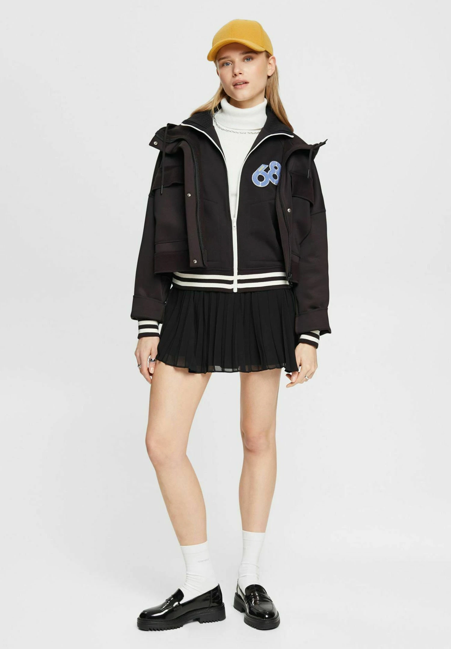 ESPRIT Zip-Up Sweatshirt - Black 6 ESPRIT Zip-Up Sweatshirt - Black - Image 6