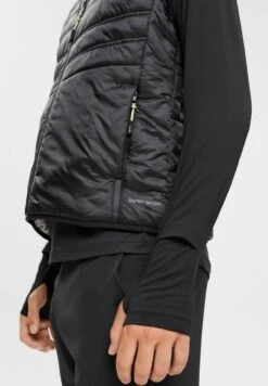 Outdoor - Waistcoat - Black -Esprit Sales Store 1a494f6b81f54dadb5e9ded05167253a