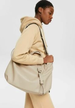 ESPRIT Grosse In Optik - Tote Bag - Light Beige