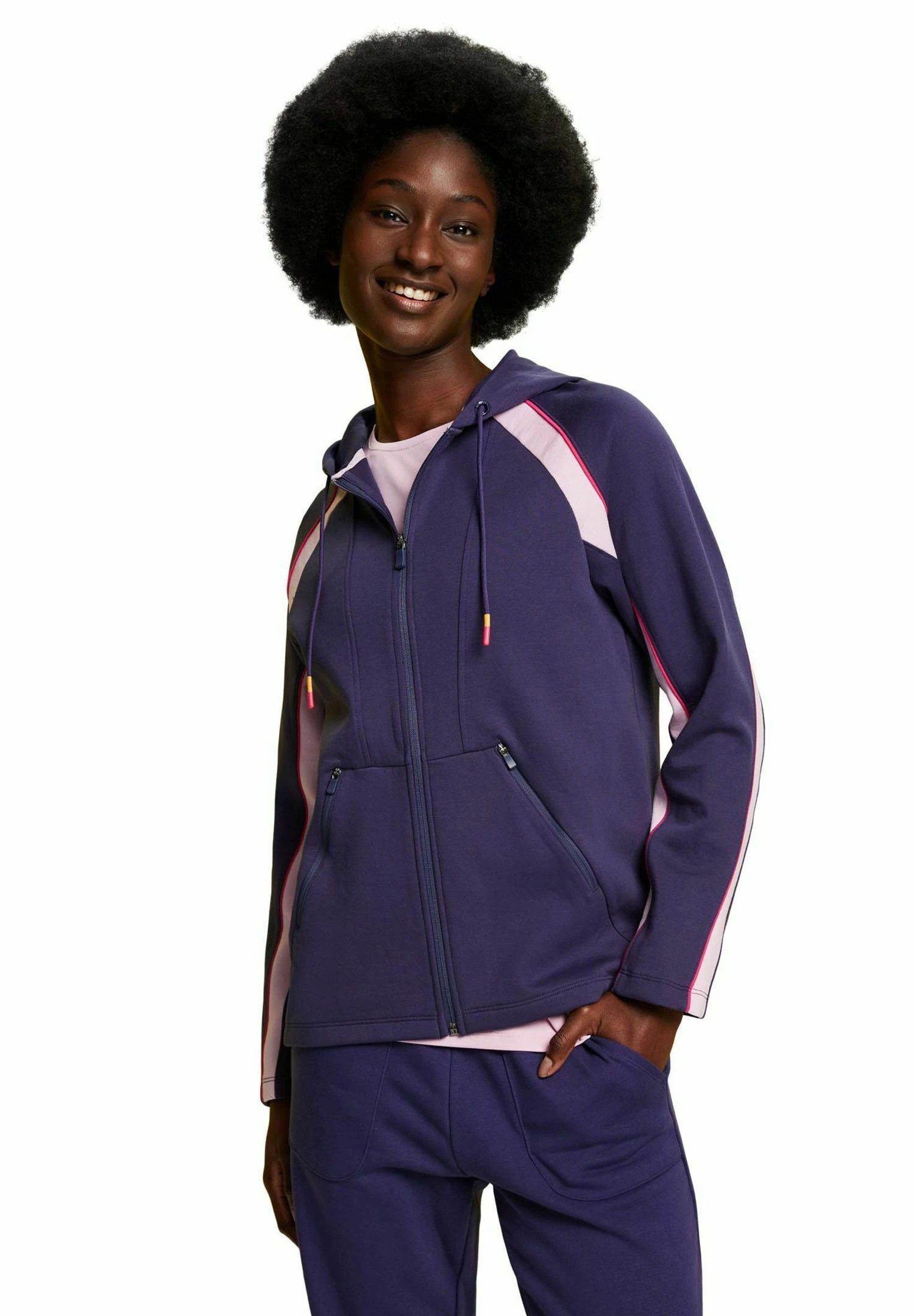 Zip-Up Sweatshirt - Navy 1 Zip-Up Sweatshirt - Navy