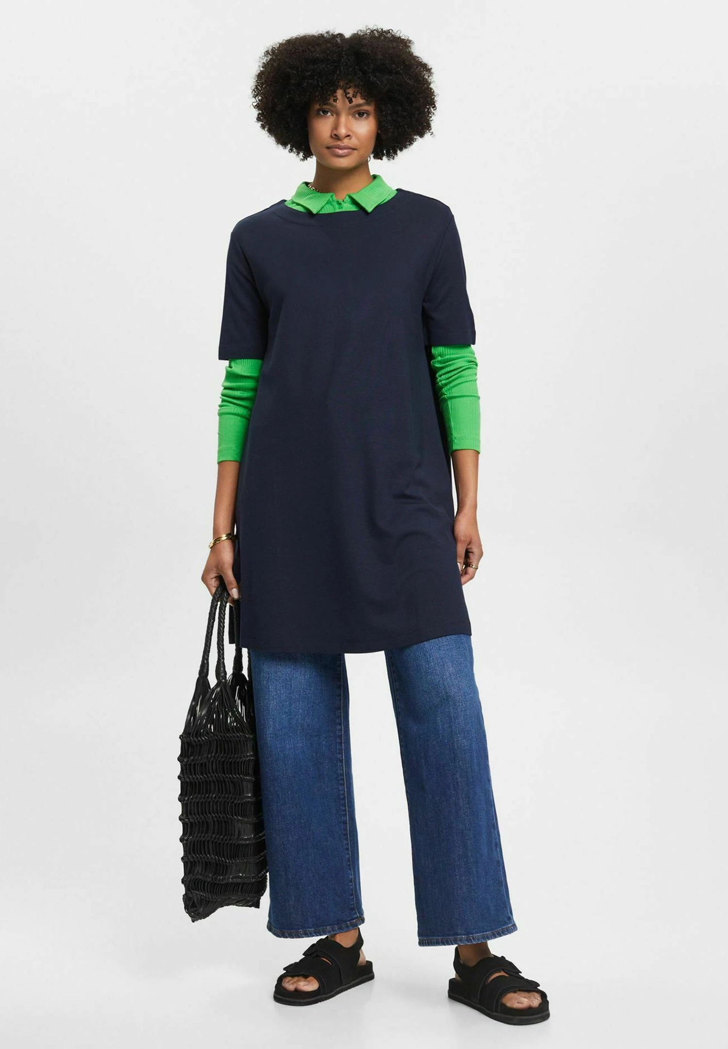 ESPRIT Jersey Dress - Navy 4 ESPRIT Jersey Dress - Navy - Image 4