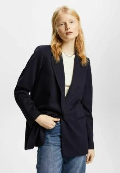 Edc By Esprit Short Coat - Dark Blue