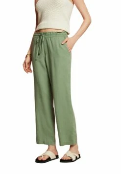Edc By Esprit Shiny - Trousers - Pale Khaki