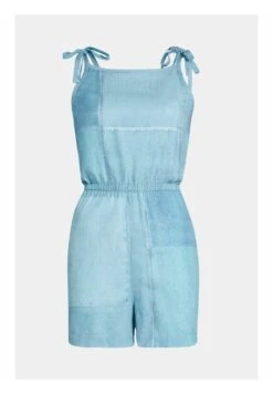 ESPRIT Mit Allover Denim-Print - Jumpsuit - Blue Medium Washed New 10 ESPRIT Mit Allover Denim-Print - Jumpsuit - Blue Medium Washed New -Esprit Sales Store 219cdd032f0e495187aad0f3261b94bf