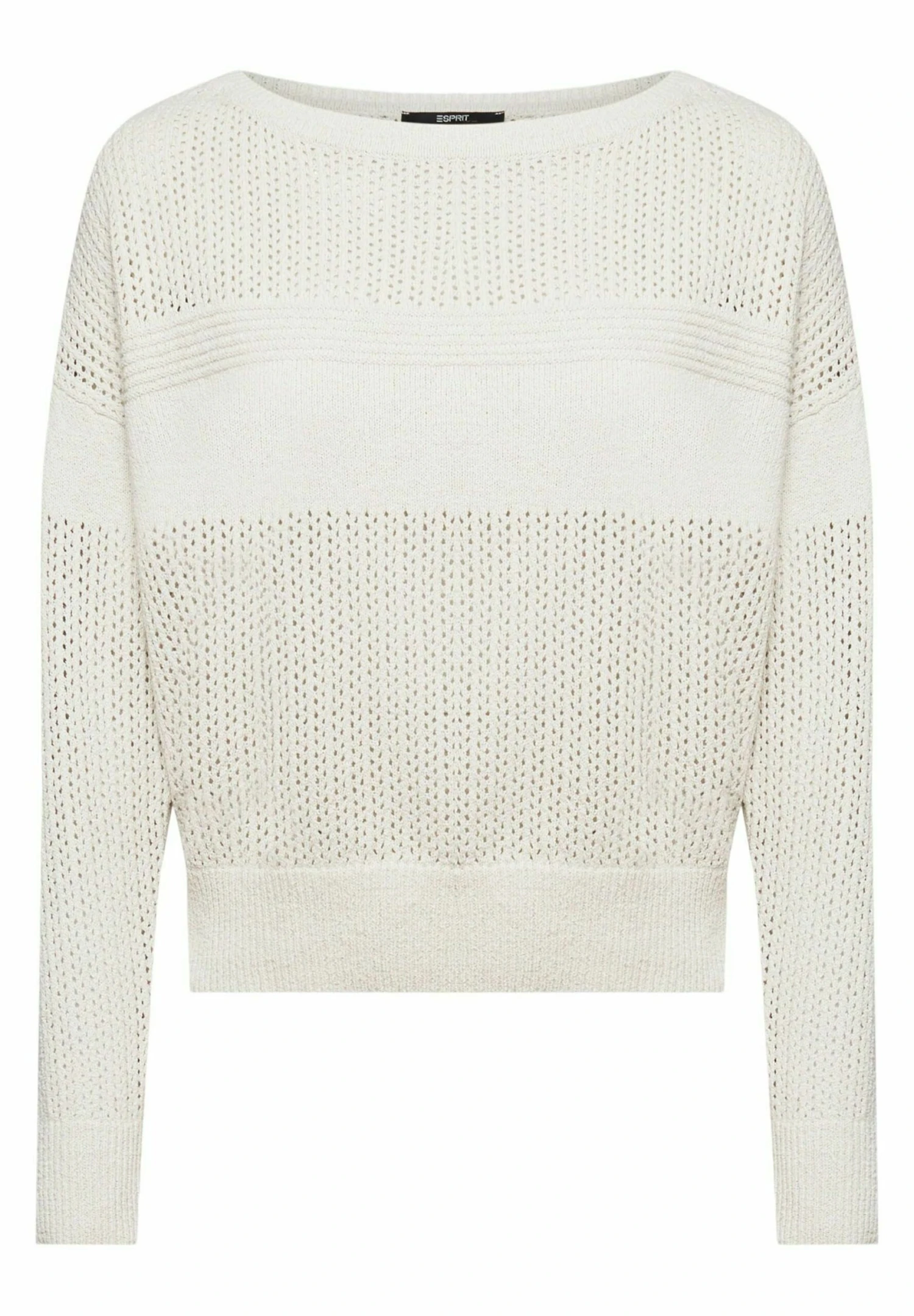 ESPRIT In Pointelle Optik - Jumper - Pastel Grey 3 ESPRIT In Pointelle Optik - Jumper - Pastel Grey - Image 3