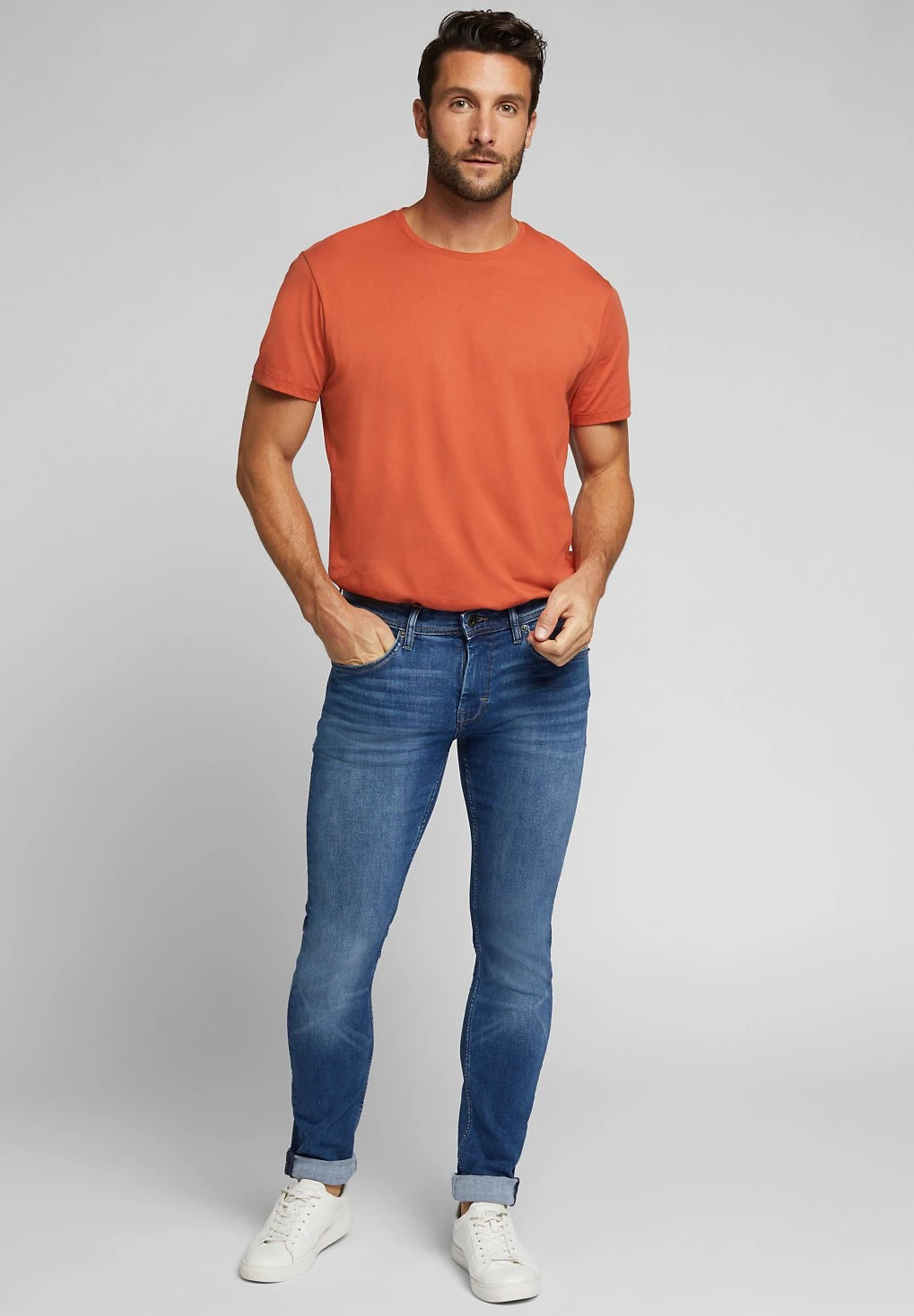 ESPRIT Slim Fit Jeans - Blue Medium Washed 2 ESPRIT Slim Fit Jeans - Blue Medium Washed - Image 2