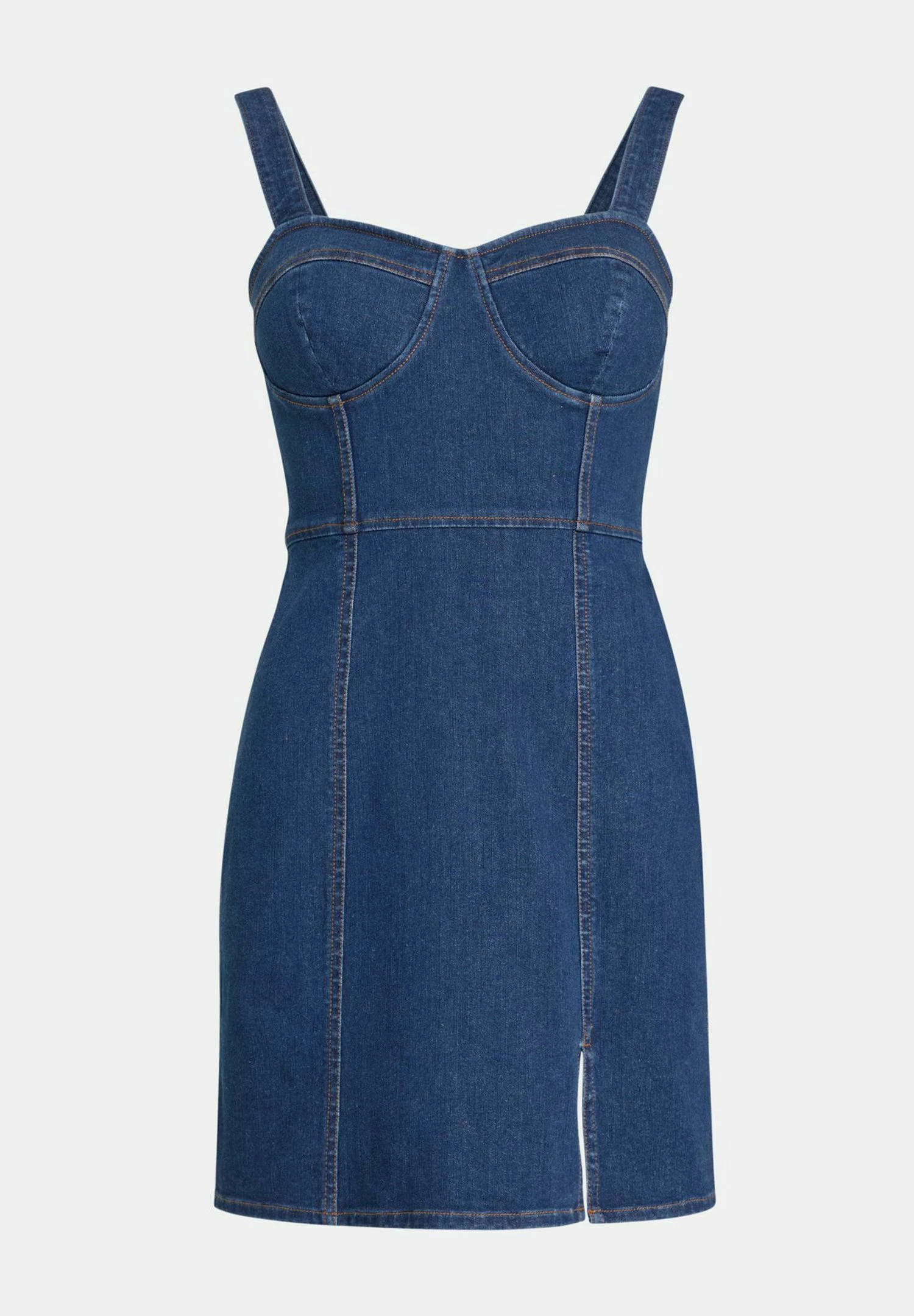 ESPRIT Körperformendes 4-Wege-Stretch - Denim Dress - Blue Dark Washed 5 ESPRIT Körperformendes 4-Wege-Stretch - Denim Dress - Blue Dark Washed - Image 5