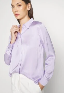 ESPRIT Viscose Sateen Blouse - Button-Down Blouse - Lavender -Esprit Sales Store 2329abf98dec492eb83eae0a2b1143e3