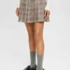 Edc By Esprit Mit Karomuster - A-Line Skirt - Beige