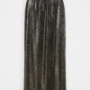 Edc By Esprit Metalic Plissee - Pleated Skirt