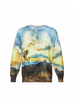 ESPRIT Mit Digitalem Allover-Landschafts Print - Jumper - Dark Blue -Esprit Sales Store 2621ca69051646d29a43be3f64d22186