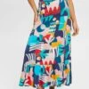 ESPRIT Wickel Mit Print - Wrap Skirt - Ink