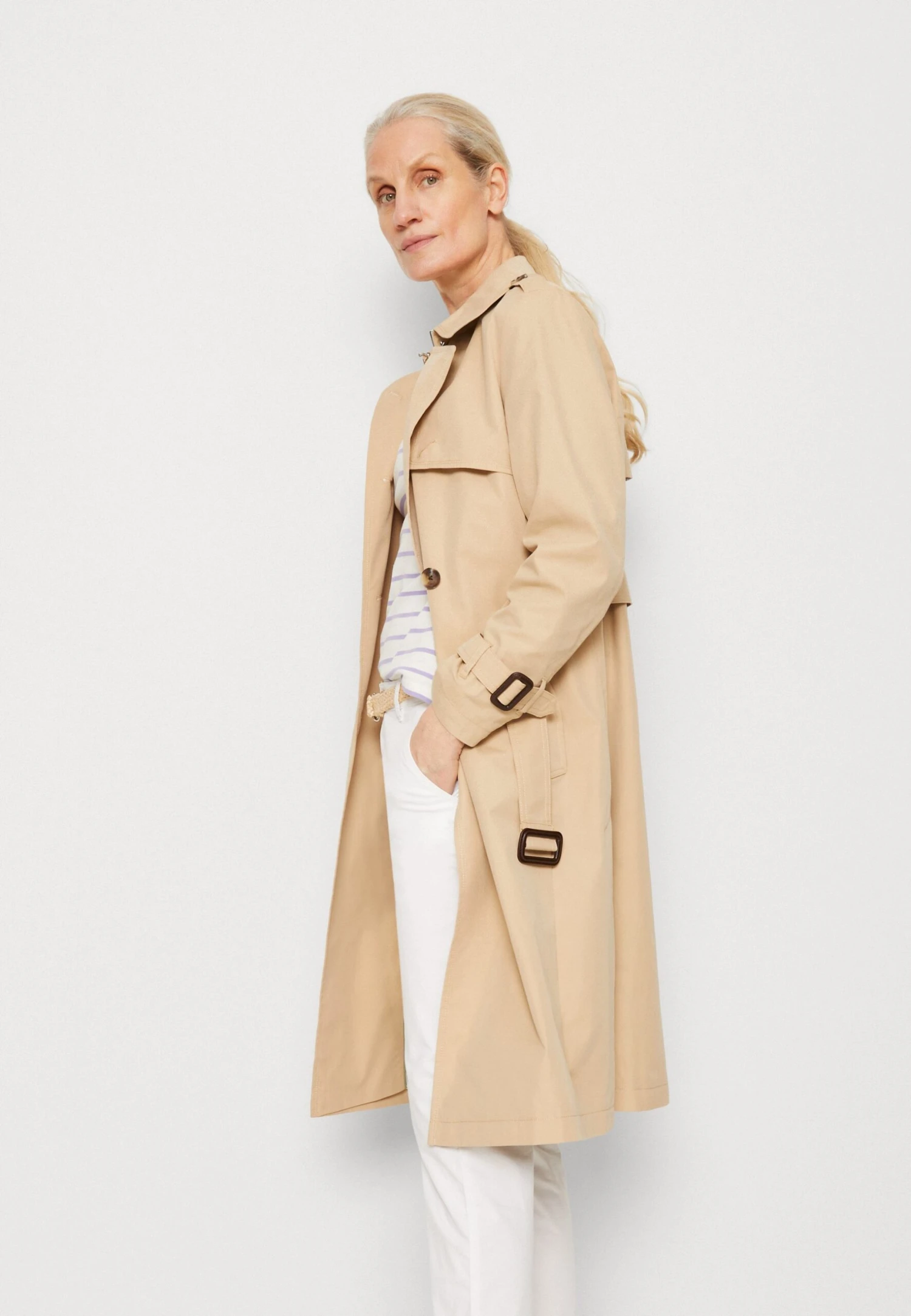 ESPRIT Classic - Trenchcoat - Sand 4 ESPRIT Classic - Trenchcoat - Sand - Image 4