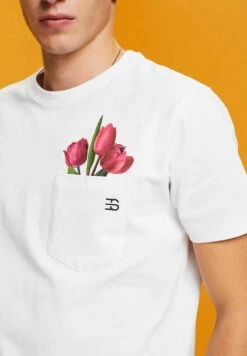 ESPRIT Print T-Shirt - White -Esprit Sales Store 2c9ee4b44dbd45c4beefee9b50365e03