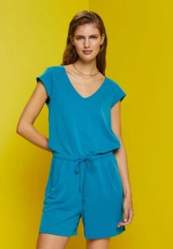 ESPRIT Overalls- Jumpsuit - Dark Turquoise 13 ESPRIT Overalls- Jumpsuit - Dark Turquoise -Esprit Sales Store 2d90f92183314edd94b42756b7366983