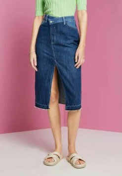 ESPRIT Pencil Skirt - Blue Dark Washed -Esprit Sales Store 2e8546aa2520427ba80bcfe4285f7637