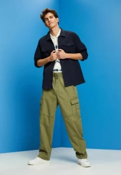 ESPRIT Mit Zwei Brusttaschen - Shirt - Navy