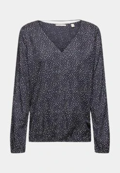 Edc By Esprit Fluid Bubblehem- Blouse - Navy -Esprit Sales Store 2fb7f12adc6145ccaed02c99d53d9b9c