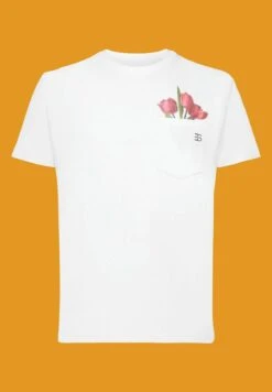 ESPRIT Print T-Shirt - White -Esprit Sales Store 30c496fa84dd44ef99a5513efb765d57