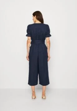 ESPRIT Belted Overall - Jumpsuit - Navy -Esprit Sales Store 30ecb6b0c48e420da5ce1f4a33968eab