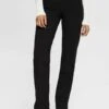 ESPRIT Mit Geschlitzten Säumen Und Reissverschluss - Trousers - Black