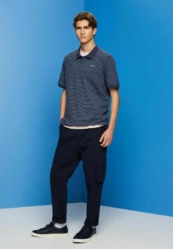 ESPRIT MeliertesMit Streifen - Polo Shirt - Navy -Esprit Sales Store 3593caec55d74ac99492a2bbe7df7723