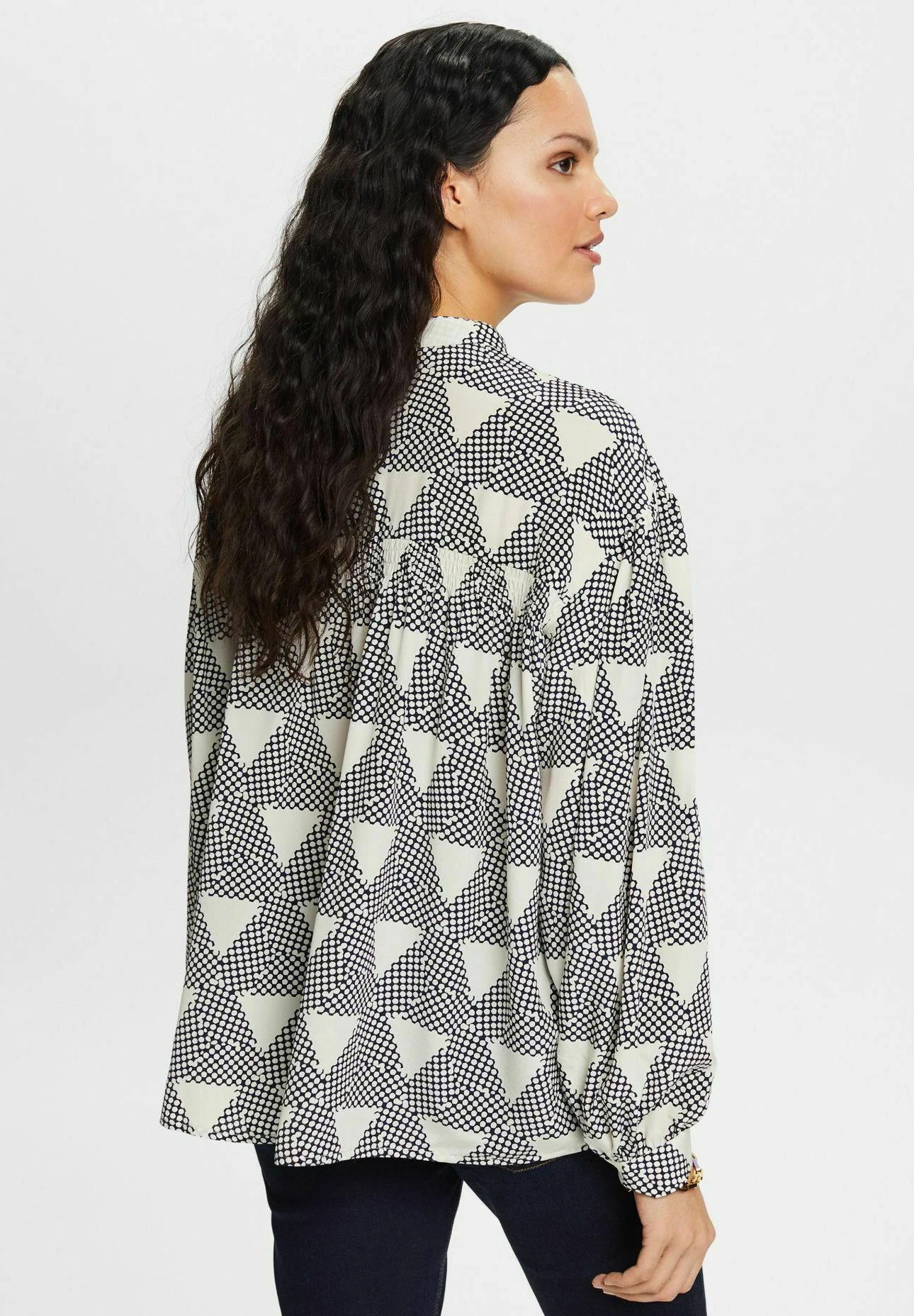 ESPRIT Button-Down Blouse - Dark Blue 3 ESPRIT Button-Down Blouse - Dark Blue - Image 3