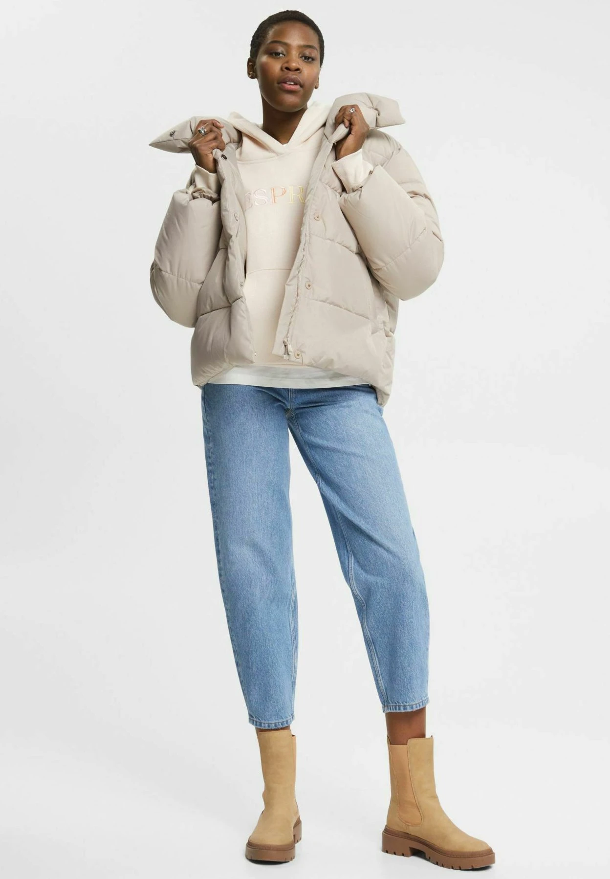 ESPRIT Sus Aw - Hoodie - Pastel Pink 2 ESPRIT Sus Aw - Hoodie - Pastel Pink - Image 2