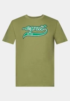 ESPRIT Mit Retro-Logo - Print T-Shirt - Olive -Esprit Sales Store 3aa9d8a75e1a465396a3945e4a91a9e6