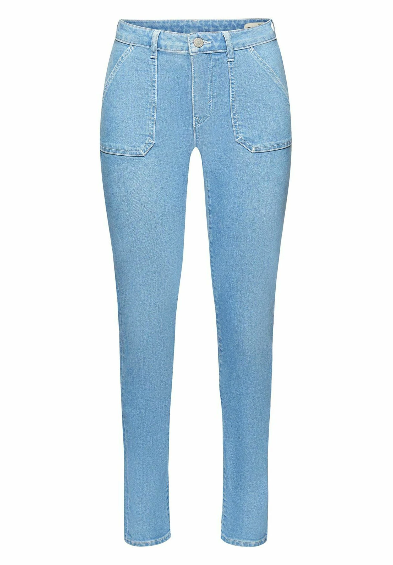 ESPRIT High-Rise - Slim Fit Jeans - Blue Light Washed 7 ESPRIT High-Rise - Slim Fit Jeans - Blue Light Washed - Image 7