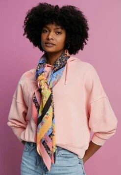 ESPRIT Quadratisches Mit Blumenmuster - Scarf - Black