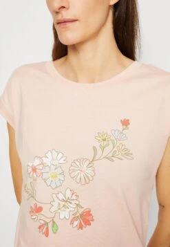 ESPRIT Stitch Detail - Print T-Shirt - Pastel Pink -Esprit Sales Store 3c83f7bb4f56422ab1ceb2c76615edde